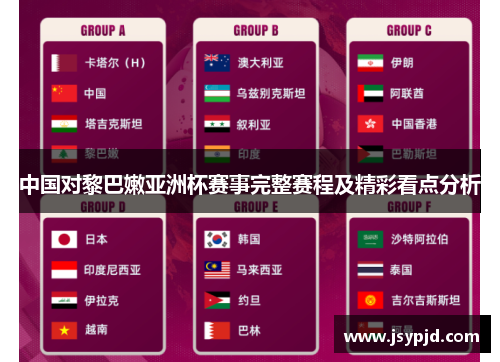 中国对黎巴嫩亚洲杯赛事完整赛程及精彩看点分析